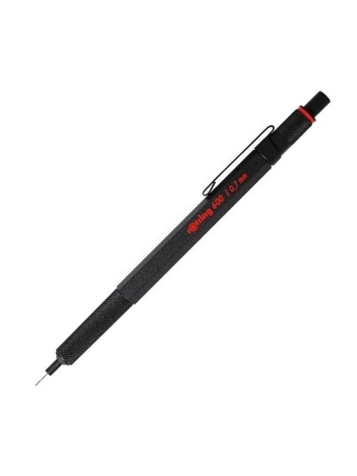 Rotring rOtring 6 Mechanical Pencil  .7 mm  Svart All-Metal Body Propelling Pencil  Non-Slip Knurled Grip & Hexagonal Barrel