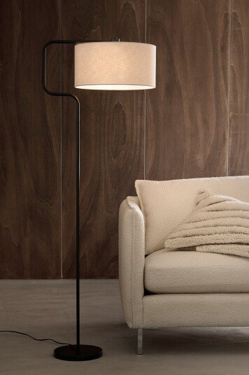 Ellos Home   Gulvlampe Josho   Svart