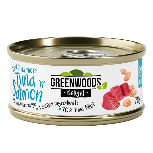 Greenwoods Delight Tunfiskfilet Med Laks 6 X 70 G