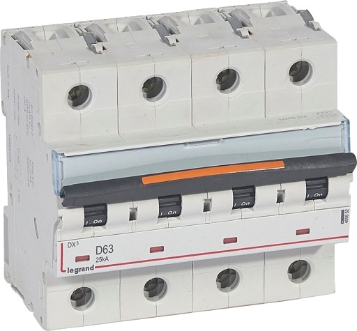 Legrand DX3 MCB automatsikring D63 4P 6M 25kA
