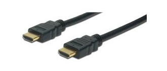 Digitus HDMI Kabel 10m med Ethernet og Trippel Beskyttelse Svart