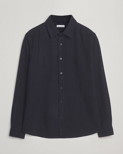 Knowledgecotton Apparel Merino Wool Overshirt Night Sky Knowledgecotton Apparel Merino Wool Overshirt Night Sky