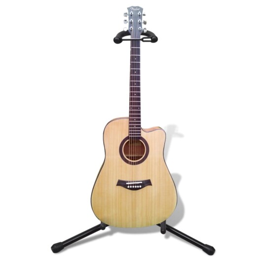 vidaXL Gitarstativ justerbart enkel