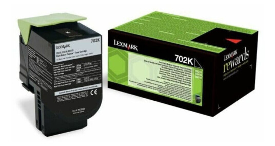 Lexmark Toner Lexmark 702k R Svart Lexmark Toner Lexmark 702k R Svart