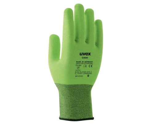 Uvex C500 Grønn Voksen Voksen Unisex 1 Stykker Polyethylen Viskose Polyamid Fiberglass