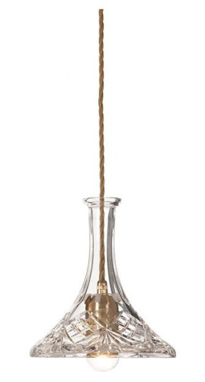 Lee Broom Tulip Decanterlight Taklampe Krystall/ Messing Lee Broom Tulip Decanterlight Taklampe Krystall/ Messing