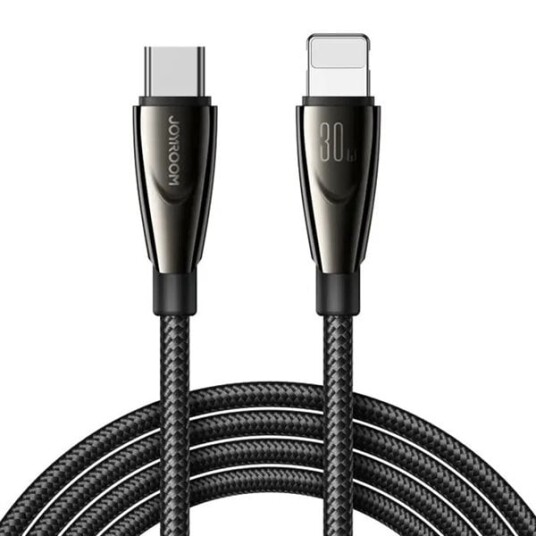 Joyroom Pioneer USB-kabel USB-C til Lightning 30W 1,2m - Svart