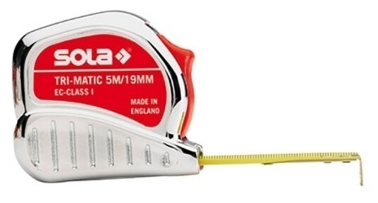 Sola Tri Matic Målebånd 5 m Sola Tri Matic Målebånd 5 m