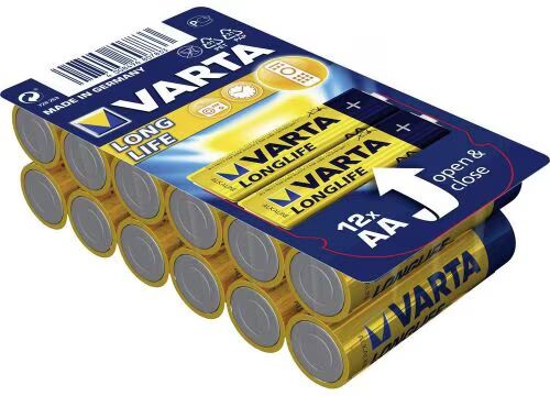 Varta Longlife 4106 Alkalisk AA Batteri 12-pack 2800 mAh