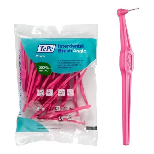 Tepe Børster til mellom tennene Angle Rosa 0,4 mm 25 enheter Tepe Børster til mellom tennene Angle Rosa 0,4 mm 25 enheter