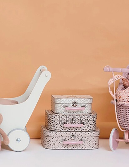 Smallstuff Pram Soft Rose Cream One Size