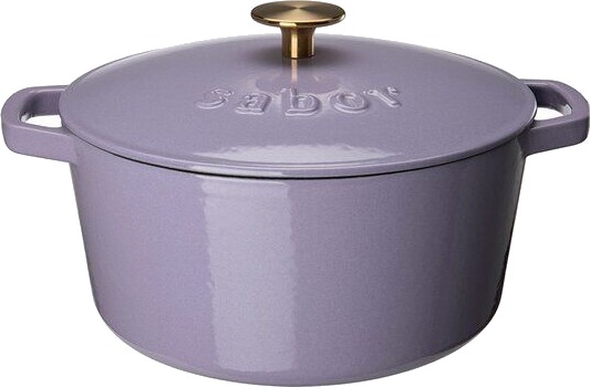 Sabor Støpejernsgryte 24 cm 4,4L lavendel