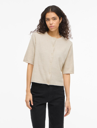 Vila Viliga 2/4 O Neck Knit Cardigan Noos Cream XS Vila Viliga 2/4 O Neck Knit Cardigan Noos Cream XS