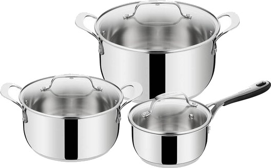 Jamie Oliver Tefal Kitchen Essentials grytesett 6 deler Jamie Oliver Tefal Kitchen Essentials grytesett 6 deler