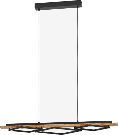 EGLO Pendellampe Boyal Black / Rustic Brown Brun Takpendler