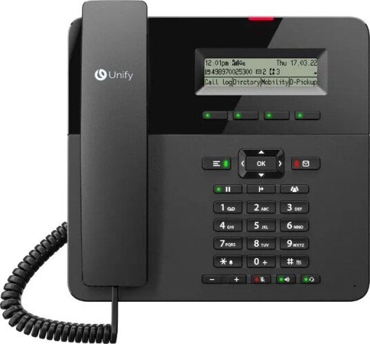Unify OpenScape CP210 IP-telefon Svart