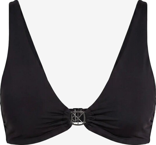 Calvin Klein Sensual Emblem Swim Bralette BLACK XS
