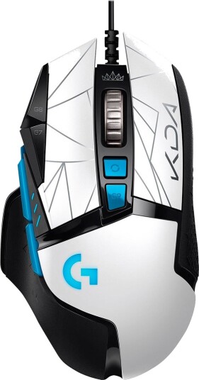 Logitech G502 Hero KDA Gamingmus Hvit Svart