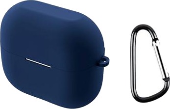 Samsung Galaxy Buds3 FE Silikondeksel med Karabinkroken   Mørkeblå