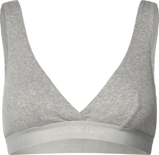 Organic Basics | Core Rib Plunge Bralette | M