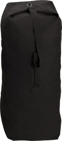 Rothco Canvas Duffelbag med Topplukking 580 liter Svart Rothco Canvas Duffelbag med Topplukking 580 liter Svart