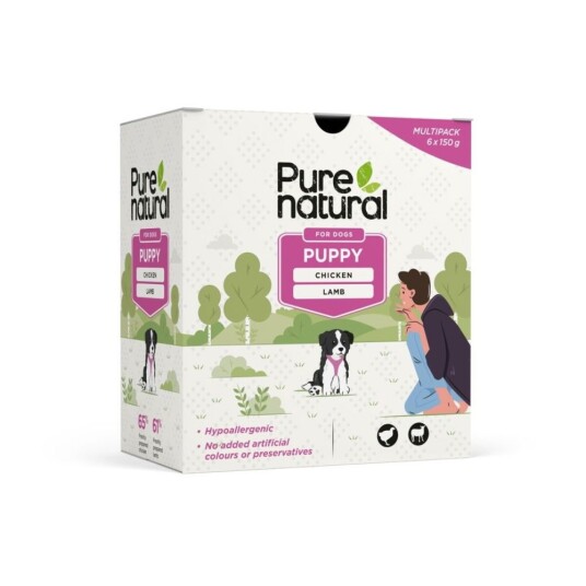 Purenatural Puppy Chicken & Lamb Våtfôr 6X150 G