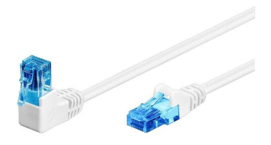 Pro LAN CAT 6A 90° Vinklet Nettverkskabel 2m Hvit