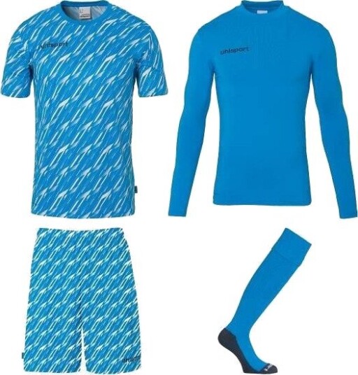 Uhlsport Keepersett Progressive Blå/Hvit M