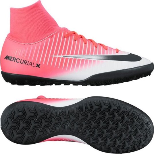 Nike  Mercurialx Victory 6 DF TF Kids Pink   Pink 35 1/2