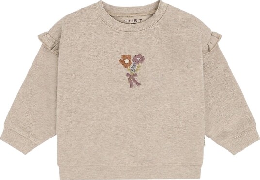 Hust and Claire Collegegenser   HCSara   Kjeks m. Blomster   Hust and Claire   68   Collegegenser   Beige   62