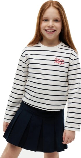 Tommy Hilfiger Tommy Hilfiger Sripe Tee Ls White 40