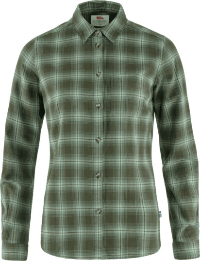 Fjellreven Women's Övik Flannel Shirt S , Deep Forest-Patina Green Fjellreven Women's Övik Flannel Shirt S , Deep Forest-Patina Green