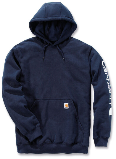 Carhartt Midweight Sleeve Logo Hettegenser XS Blå