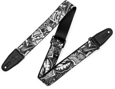 Levys Poly 2"" B&W Clowns