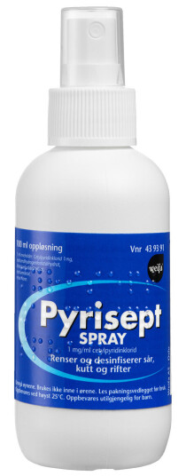 Pyrisept Oppløsning 1 mg/ml spray, 100 ml