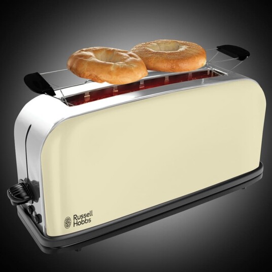 Russell Hobbs Brødrister lang åpning Colours Plus klassisk krem 1000 W Russell Hobbs Brødrister lang åpning Colours Plus klassisk krem 1000 W