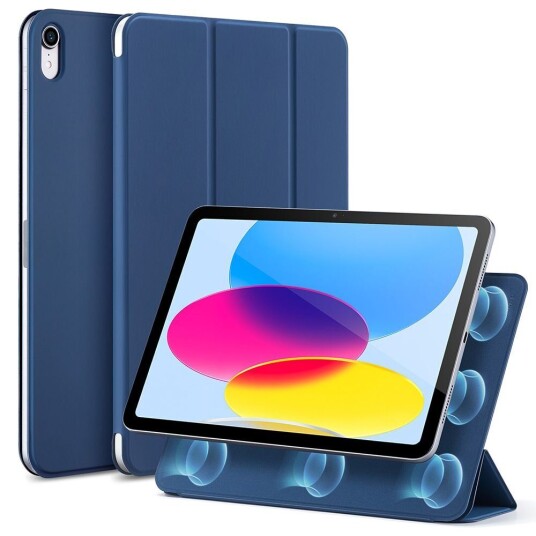 ESR iPad 10.9" (2022) ESR Rebound Magnetic Flip Deksel - Navy Blue