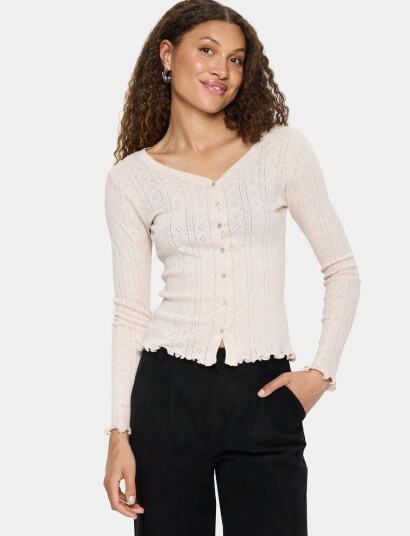 Saint Tropez Grusz Cardigan - Cream - XXL