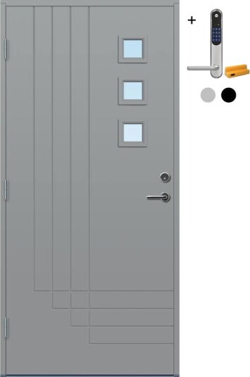 Ytterdør Bygg1 Harstad med Yale Doorman Classic Home