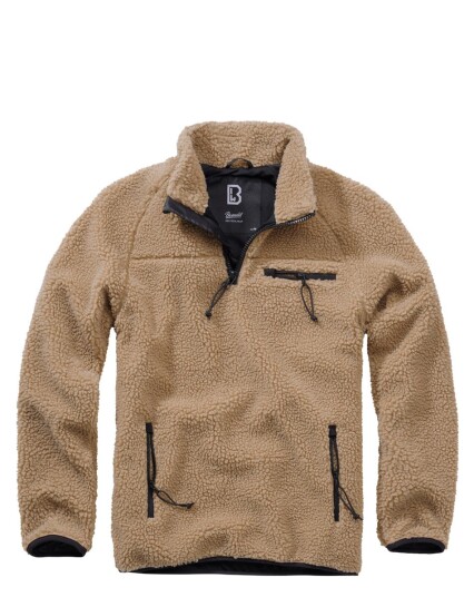 Brandit Teddyfleece Troyer Sweatshirt Beige