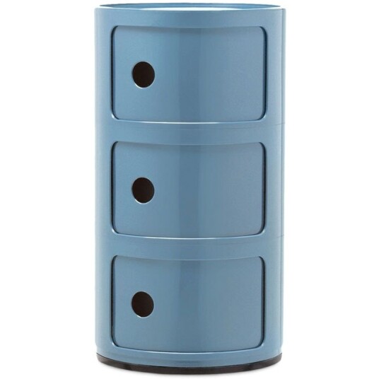 Kartell Componibili Classic Oppbevaring Med 3 Rom Sky Blue