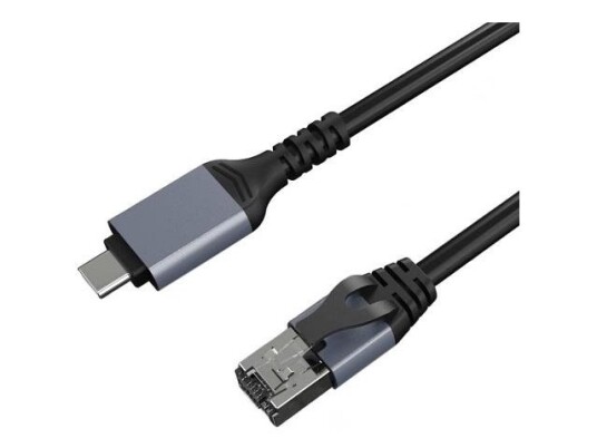 Extra Digital Ca914913 1 M Cat6 U/Utp Utp Usb Type-C Rj-45 Grå