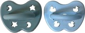 Hevea Orthodontic Teat 3-36 months - Nordic Haze - 2 stk.