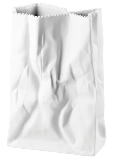 Rosenthal Do Not Litter posevase matt hvit 18 cm