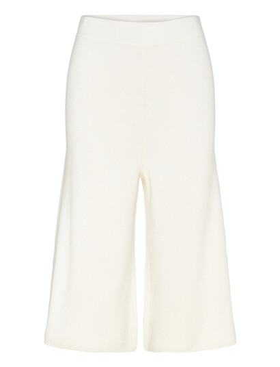 Closed Knitted Culottes Skirts Ivory Cream L