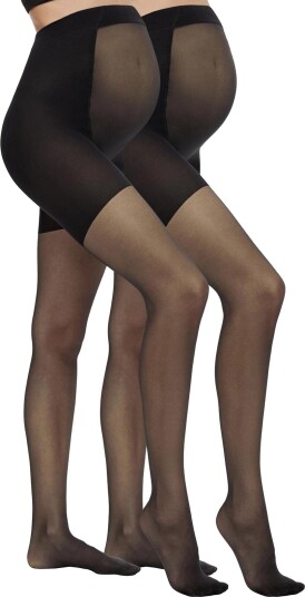 Mamalicious Mlsabrina Support Pantyhose 30Den 2 P No Black S/M