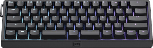 Wooting 60HE v2 US ANSI Split Plastic Uten numpad Engelsk USA Svart Wooting 60HE v2 US ANSI Split Plastic Uten numpad Engelsk USA Svart