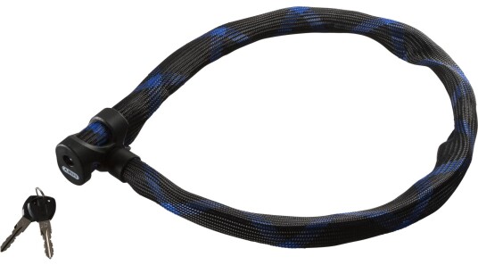 Kjettinglås Abus Ivera Steel-O-Flex 7200/85 + RBU 85 cm Nøkkel svart blå