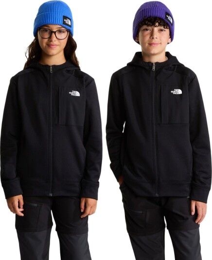 The North Face Cardigan m. Fleece Tenåringsperformans TNF Bl The North Face 12 år (152) Cardigan Svart