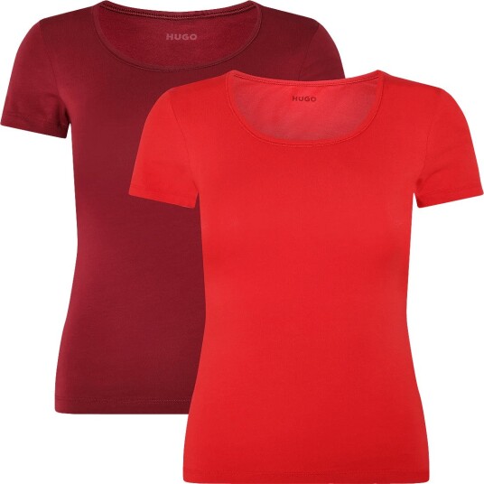 HUGO Twin T Shirt Rn OPEN RED XXL